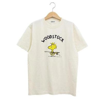 Woodstock Peanuts Karakter Grafisch T-shirt Vintage Stijl Cartoon T-shirt Herdruk