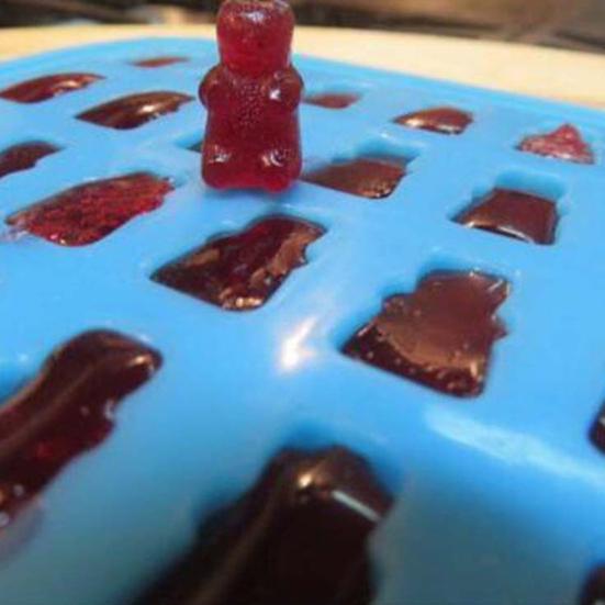 Niedliche Bärenform Kuchenbackform Neuheit Silikon Schokolade Süßigkeiten Eisform Tablett