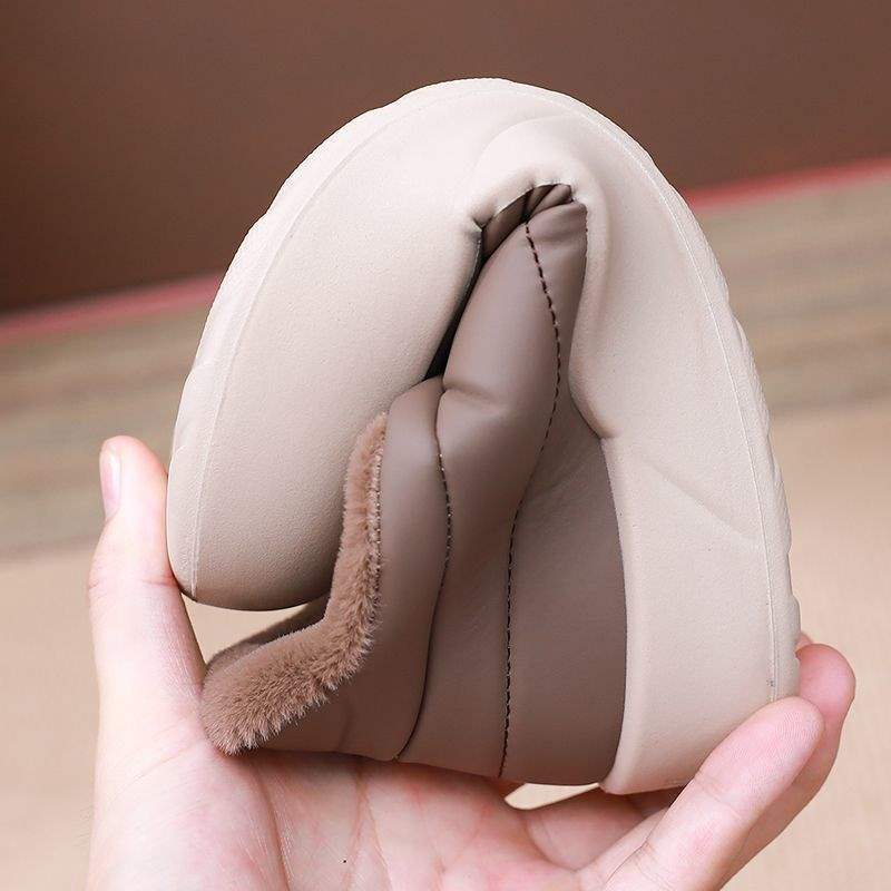 Winter new velvet thickened fashion snow boots cold-proof waterproof thick-soled cotton boots one-pedal warm versatile cotton shoes