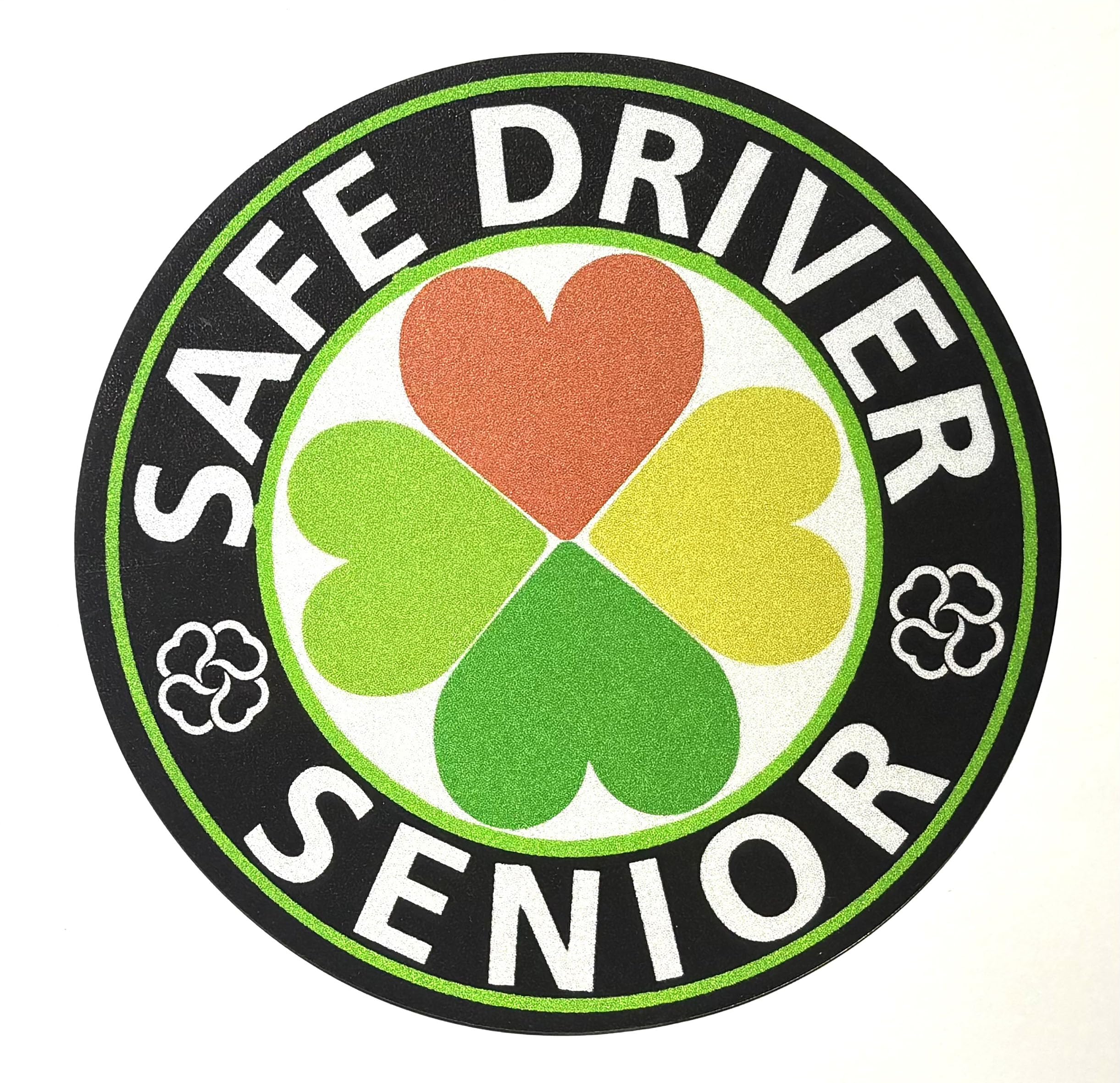 

Elderly Driver Mark Stylish Safe Driving Simple High Weather Resistance 13×13cm чёрный