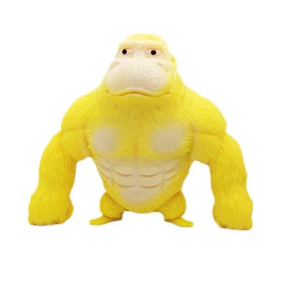 Yellow Orangutan Squeeze Toy Anxiety Stress Relief Gorilla Pinch Sensory Toy Teens Adults Soft TPR Calming Animal Fidget Toy