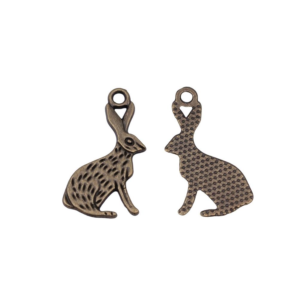 Pig Sheep Cow Mr Rabbit Charms Alloy Pendants For DIY Bracelet Necklace Accessories