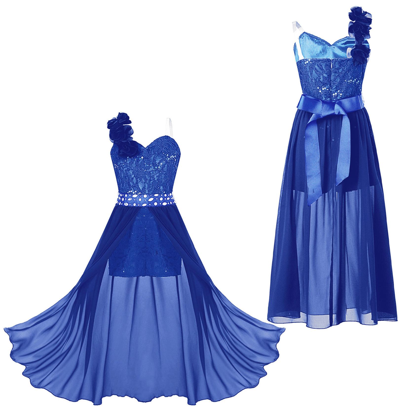 

Детское платье с цветочным узором для девочек, комбинезон без рукавов со стразами, свадебное, банкетное, бальное платье макси, танцевальная одежда 11-12 Years