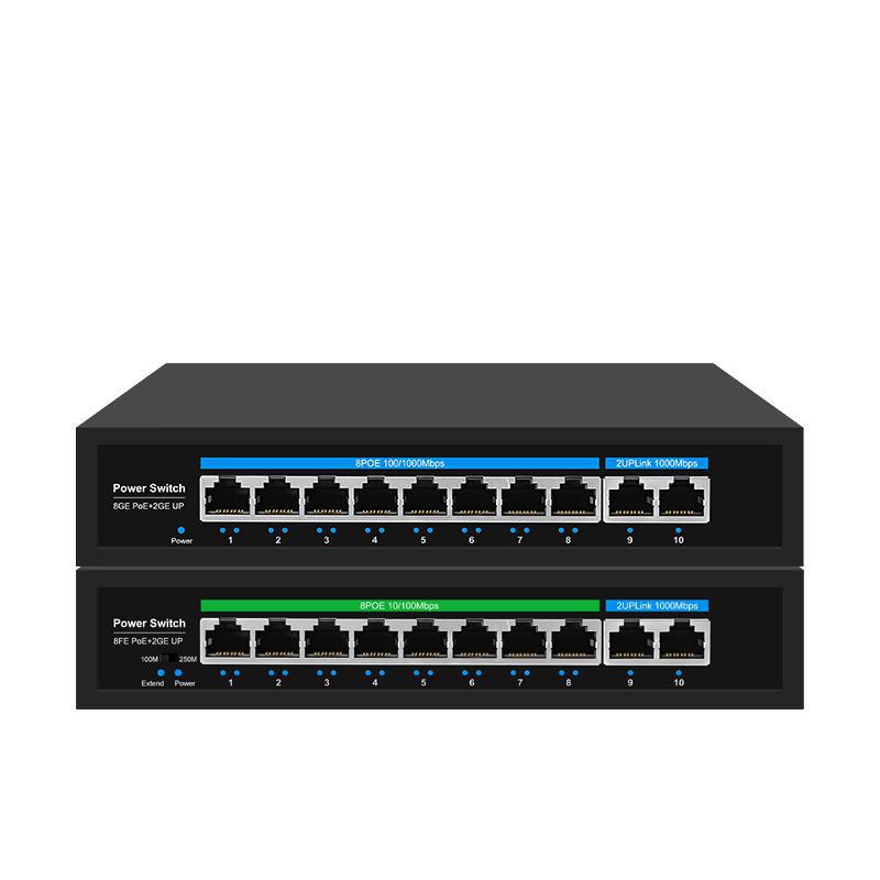 Broadcom 24V POE-Switch mit 4, 8, 16 und 24 Ports - Unterstützt Gebäudeüberwachung