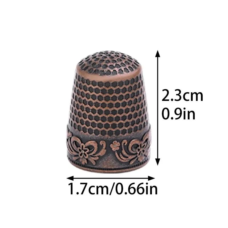 

Vintage Ring Thimble for Sewing Fingers Cover Protecting Metal DIY Handmade Craft Cross-stitch Accessories Tool 3PCS