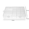 1Pcs Transparent Plastic Storage Box Adjustable Display Case Container Box Jewelry Button Hardware Tool Storage 14 Grids
