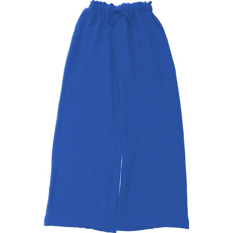 Pantalon décontracté et tendance pour femme, à jambes larges, ample, avec cordon de serrage, confortable, pour les quatre saisons