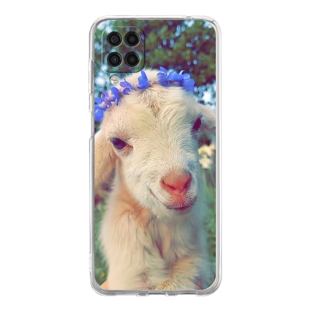 Phone Case For Samsung Galaxy A13 A33 A35 A55 A73 A53 A23 A51 A71 A21S A72 A31 A41 A05s A03S A15 A25 5G Cover Cartoon Cute Goat