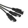 SAE Power Automotive Connectors Cable Y Splitters 1 to 2/3/4 SAE Extension Cable 18AWG for Automotive Camp Trailer