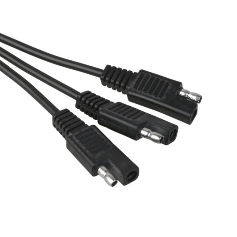 SAE Power Automotive Connectors Cable Y Splitters 1 to 2/3/4 SAE Extension Cable 18AWG for Automotive Camp Trailer