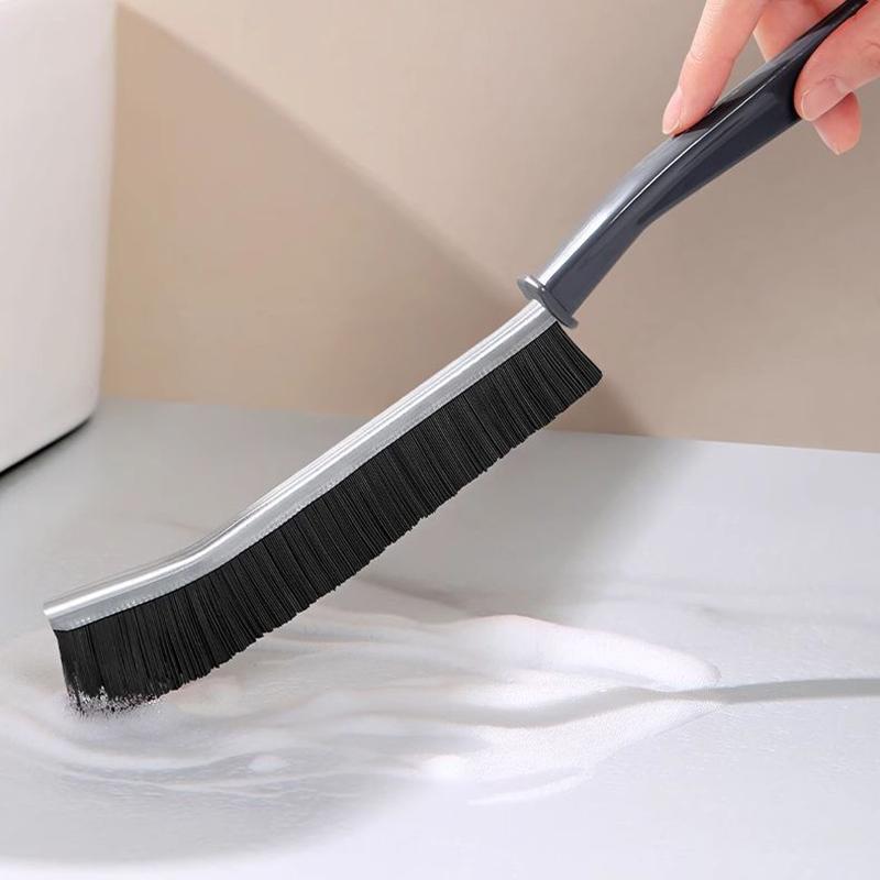 Tiles Grout Cleaner Brush Long Handle Durable Household Cleaning Brush Bathroom Floor Door Window Gap Remove Dust Nylon Brush