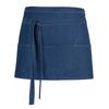 Link Kitchen Wear Cocktail Jean Style Stitching Short Apron