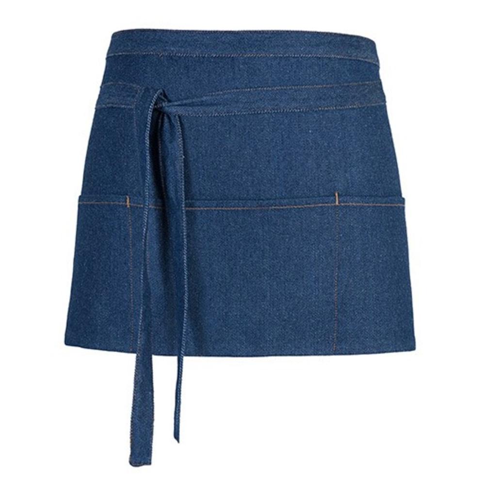 Link Kitchen Wear Cocktail Jean Style Stitching Short Apron
