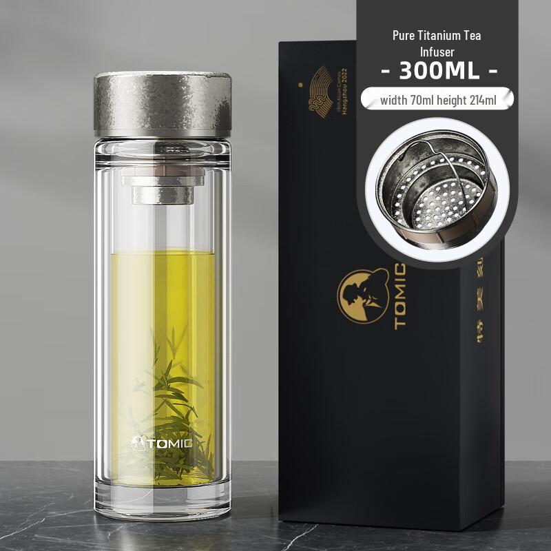 Temeke 320ML Double-Wall Borosilicate Glass Mug