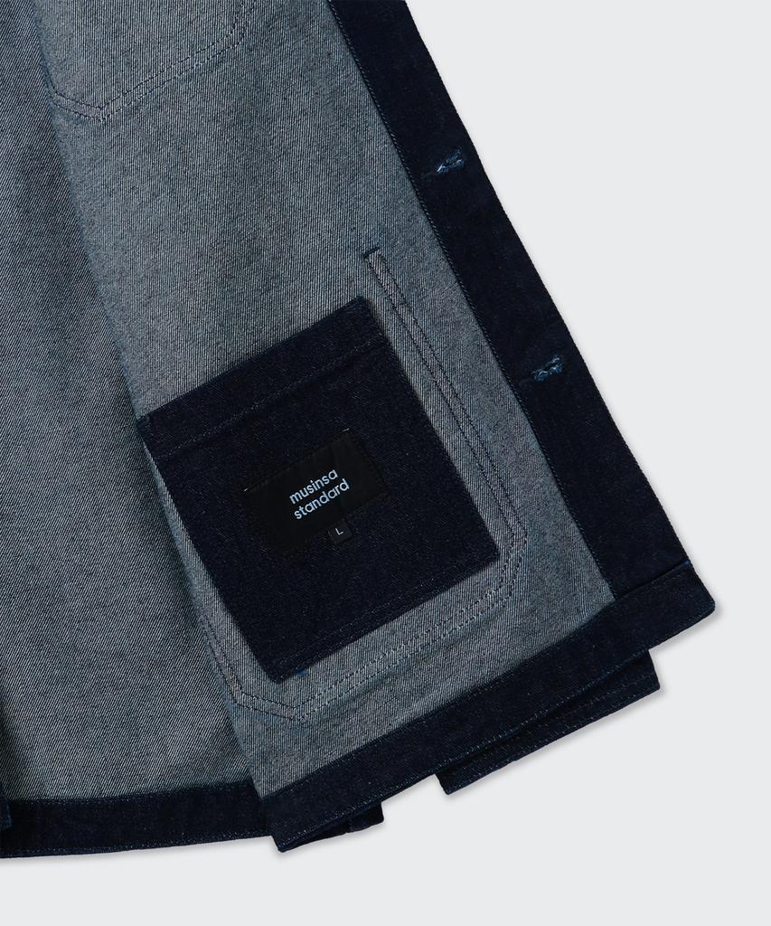 Musinsa Standard Denim Chore Jacket [Deep Indigo]