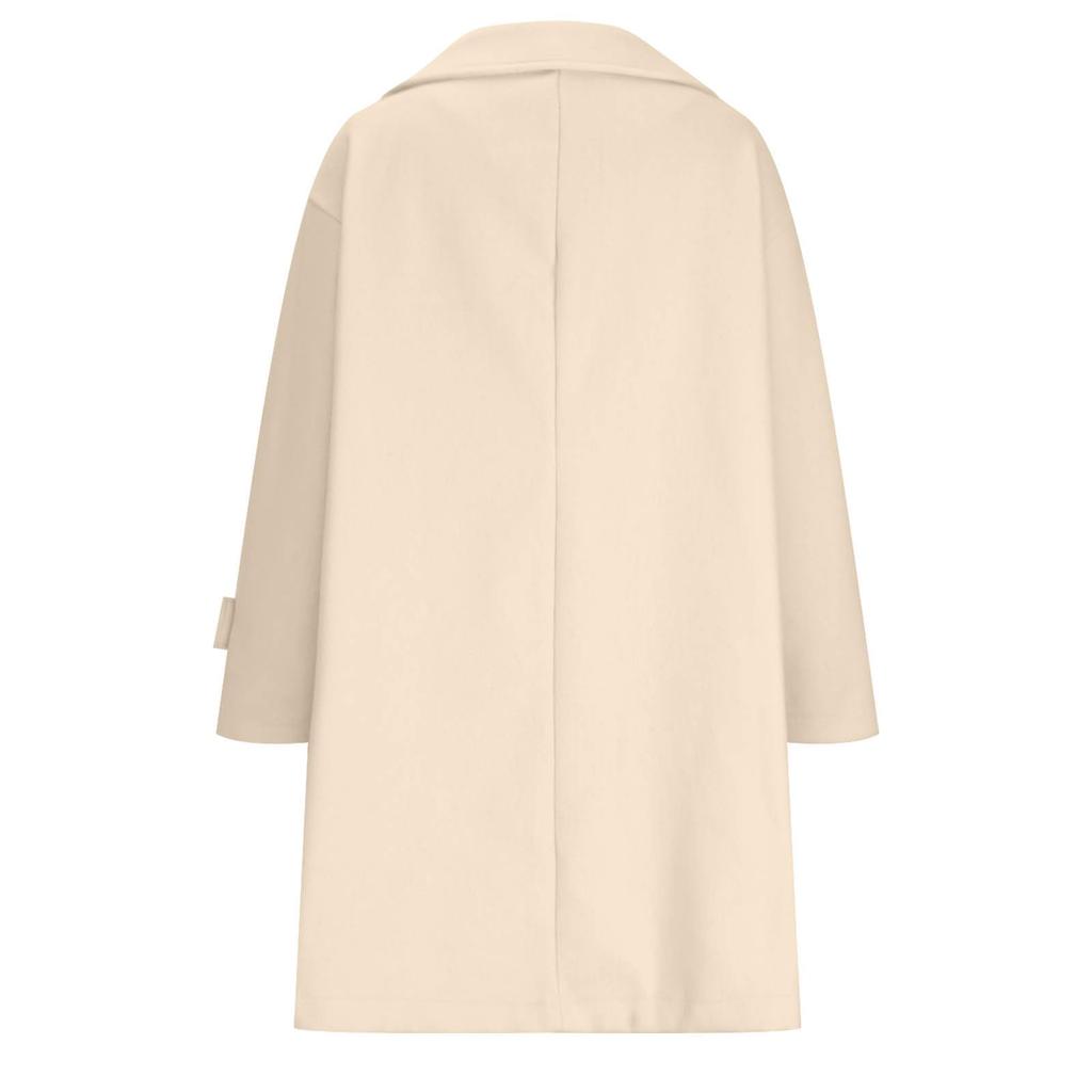 Women's Fashion Jacket Casual Solid-color Long-sleeved Cardigan Long Coat