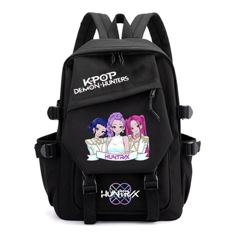 Large Capacity Schoolbag with Shoulder Strap; Student Three-piece Pencil Case Set