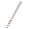Nakano Chopsticks Coated Dishwasher Safe Natural Wood 23cm Dusty Color Ivory Non-Slip Processing Easy Grip Wakasa Made Japan