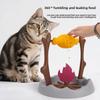 Roasted Chicken Leg Cat Slow-moving Feeder 360° Rotating Pet Educational Items  Pet Games