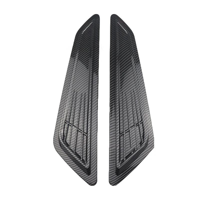 2pcs Car Decorative Front Hood Vent Covers Universal Fender Side Vent Cover, Decorative Air Outlet Scoop, Auto Exterior Accessor