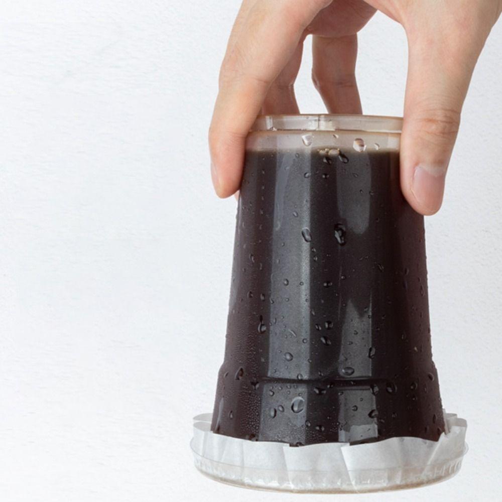 500 Pcs Disposable Drink Leak Proof Paper Splash Proof Coffee Paper Lids Cup Sealing Films  Beverage