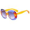 6137 Oversized Retro Round Sunglasses Women Irregular New Fashion Big Frame Sun Glasses for Female Trendy Shades Eyewear UV400