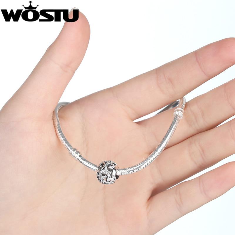 Originální prolamované korálky ze stříbra 925 s průhledným náramkem CZ Fit Original WST