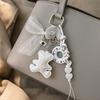 Bag Charm Braided Rope Bag Pendant High-grade Love Tassel Keyring  Female Lady Girl