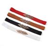 Women's Gold Leaf Buckle Elastic Waist Belt - 2025 Fashion for Dresses