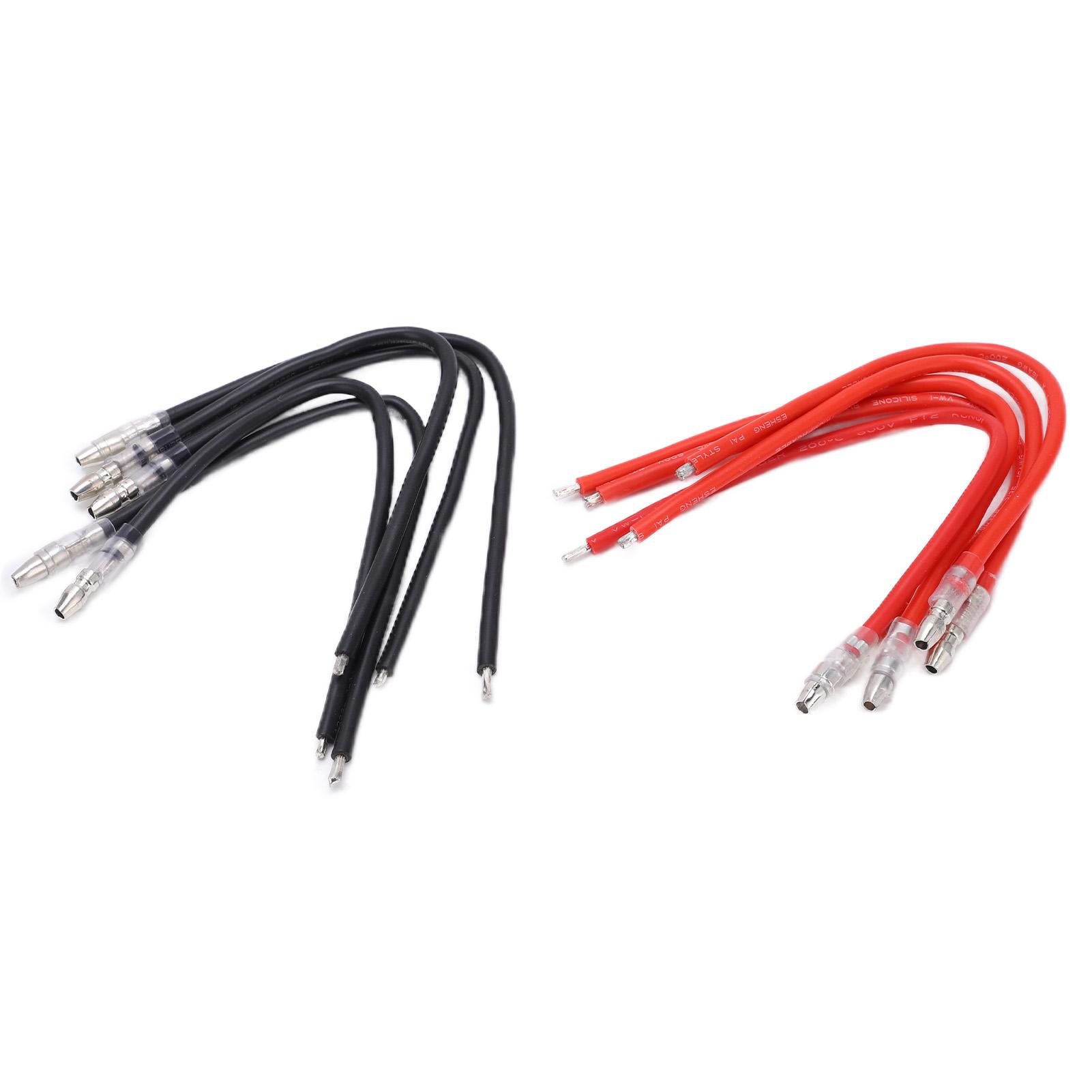 

10pcs RC Motor Cable Durable Soft Not Easily Break Reliable Bullets Connector Extension Cable for Brush Motor