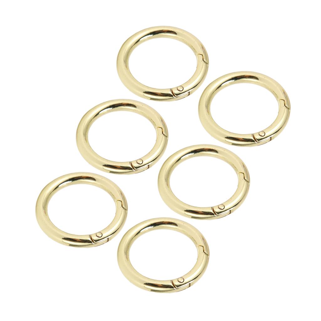 20Pcs Spring O Rings 1.69in Diameter 0.24in Thick Strong Copper Secure Closure Spring Buckles for Purse Bag Jewelry DIY