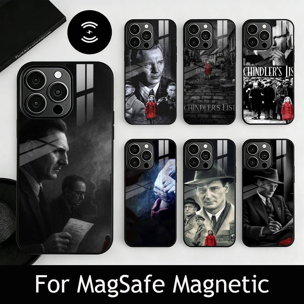 Schindler's - List Vintage Movie Phone Case For iPhone17,16,15,14,13,12,11 Plus,Pro Magnetic For Magsafe Wireless Charging