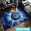 Custom Name Rug basketball Orlando Logo Area Rug Suitable for Indoor And Outdoor,Carpets for Homes, Offices,Living Rooms,Home Decor,Christmas Gift