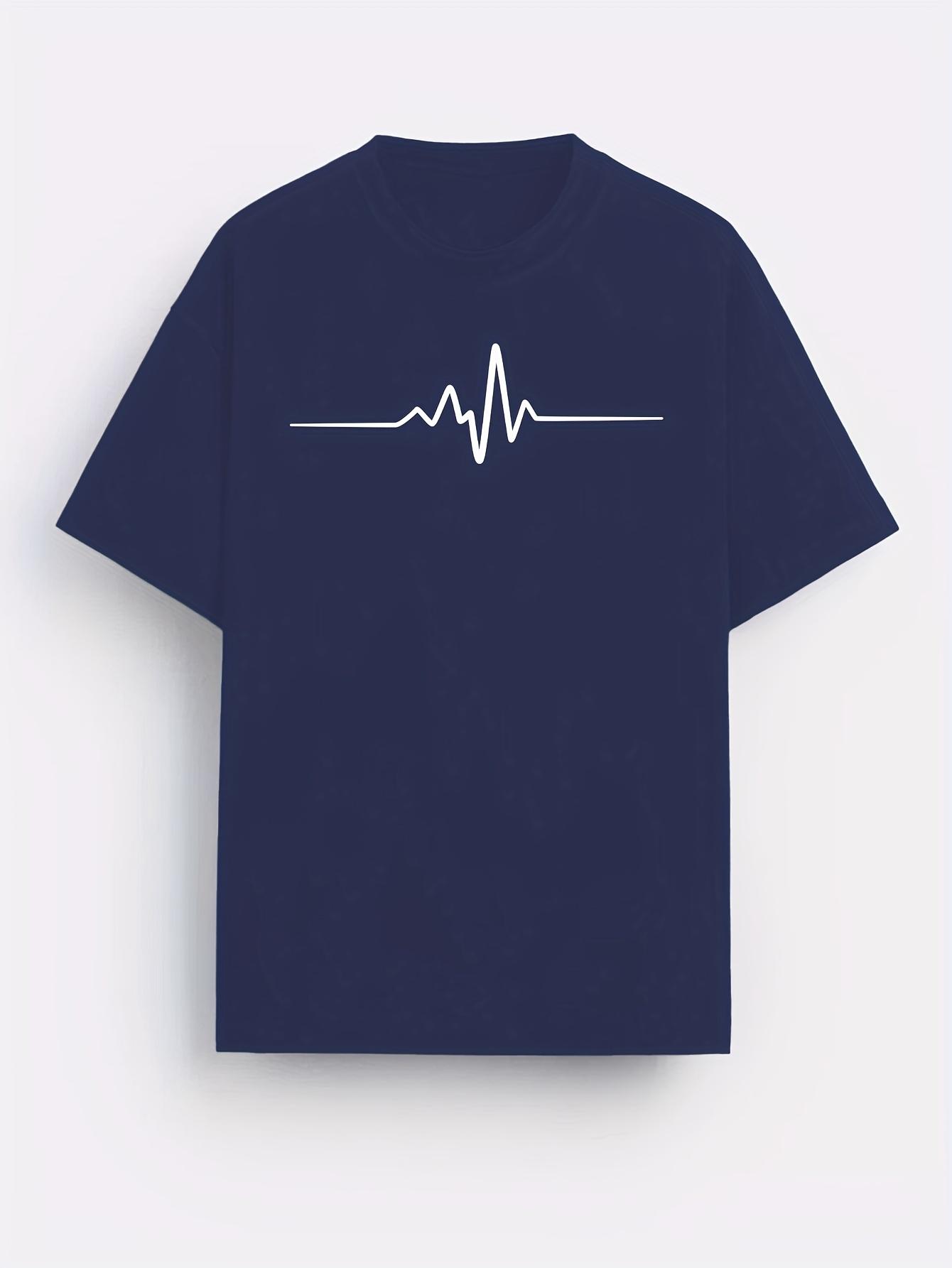 

Креативный графический принт, креативный мужской топ, повседневная футболка с коротким рукавом и круглым вырезом, мужская одежда для летнего отдыха на открытом воздухе XXXXXL темно-синий