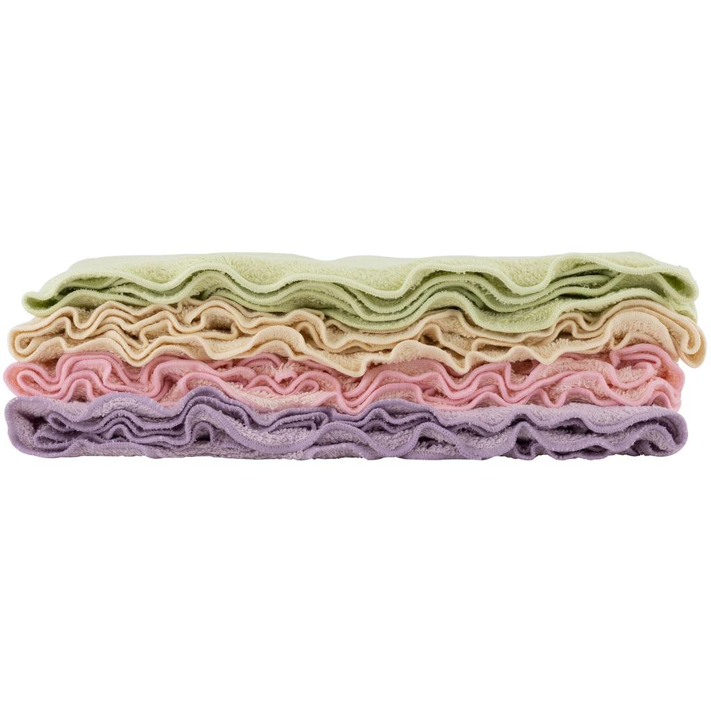 Yamato Cotton Sora Gokochi Face Towel, Set of 4 Manyo Colors