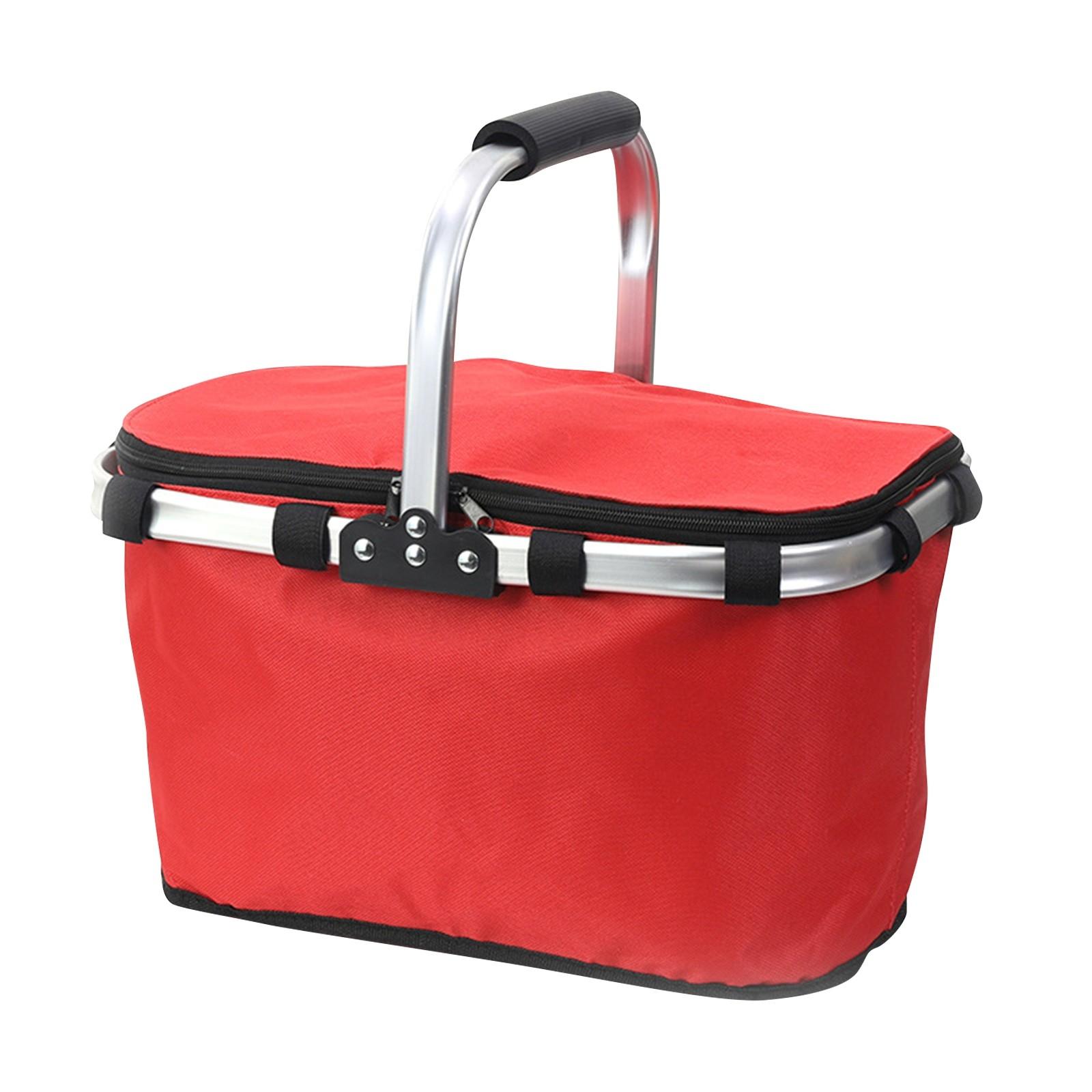 

Складная корзина для пикника | Складная сумка для покупок Market Basket - Складная портативная сумка для пикника, многоразовая корзина для покупок, работы, пикника, подарков One Size