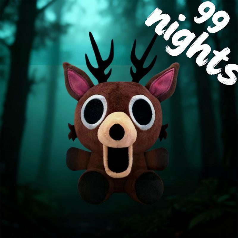 99 Nights In The Forest Deer Plush Toys Anime Game Peripherals Animals Keyring Accessory For Backpack Cosplay Fans Birthday Gift