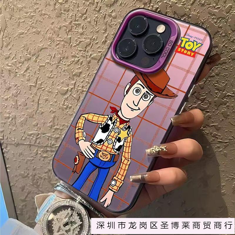 Toy Woody applies to 14plus large hole 16promax iPhone case iphone15 Europe and America 13 cartoon 12