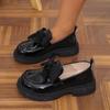Soft-Sole Leather Shoes for Girls  New Style Bowknot Princess Flats Patent Loafers for Toddlers Elegant Cute Shoes for Girl