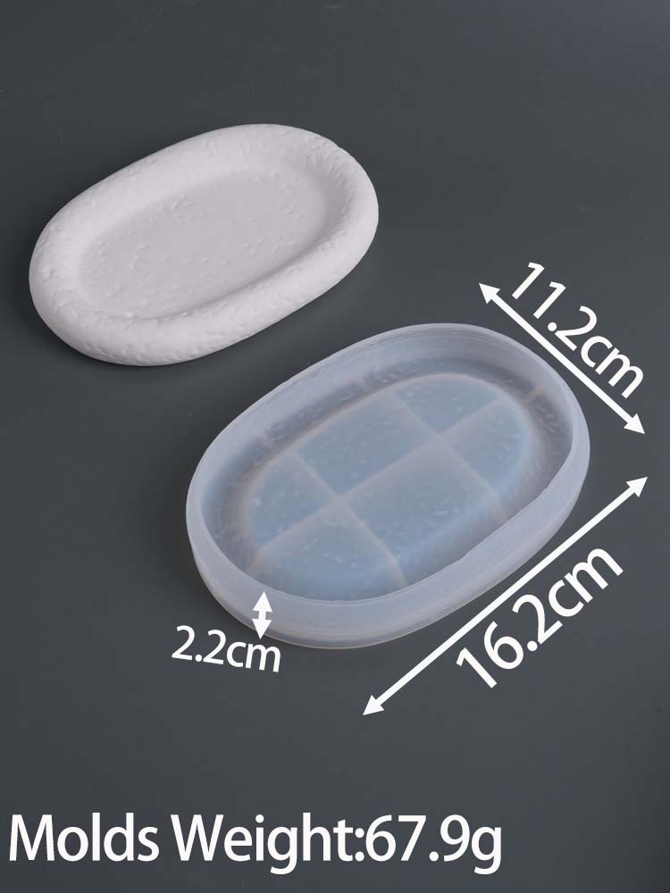 DIY Stein Kerzenhalter Beton Silikonform Zement Schmuck Aufbewahrungsschale Form Gips Untersetzer Verzierung Harz Formen Heimdeko Geschenk