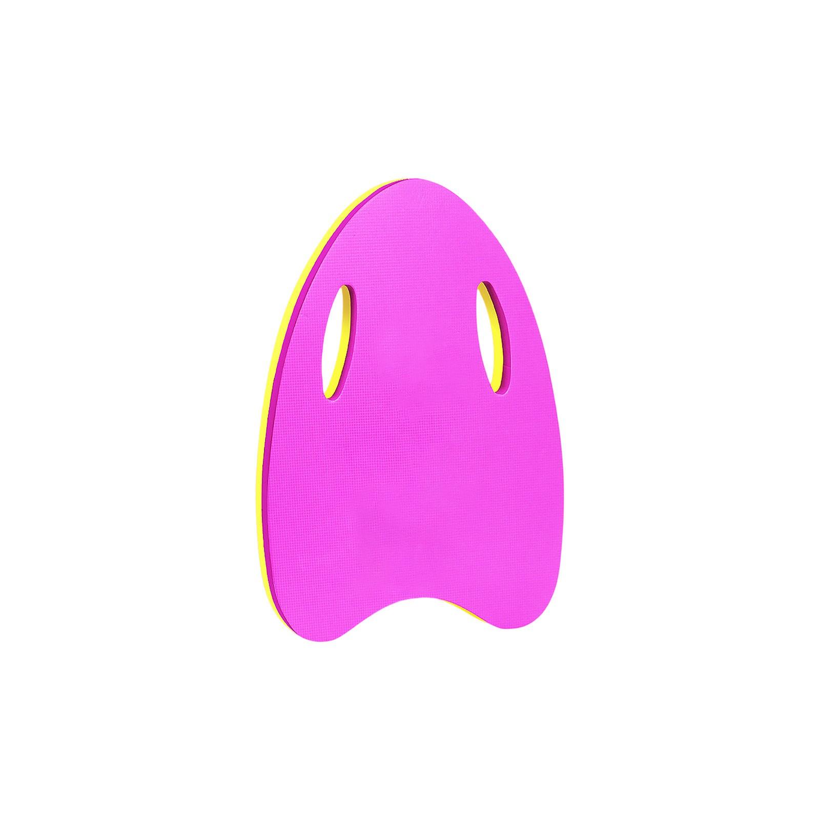 

Плавательная доска для детей и взрослых, вспомогательное плавучее устройство для тренировок по плаванию с отверстиями для поручней One Size розовый