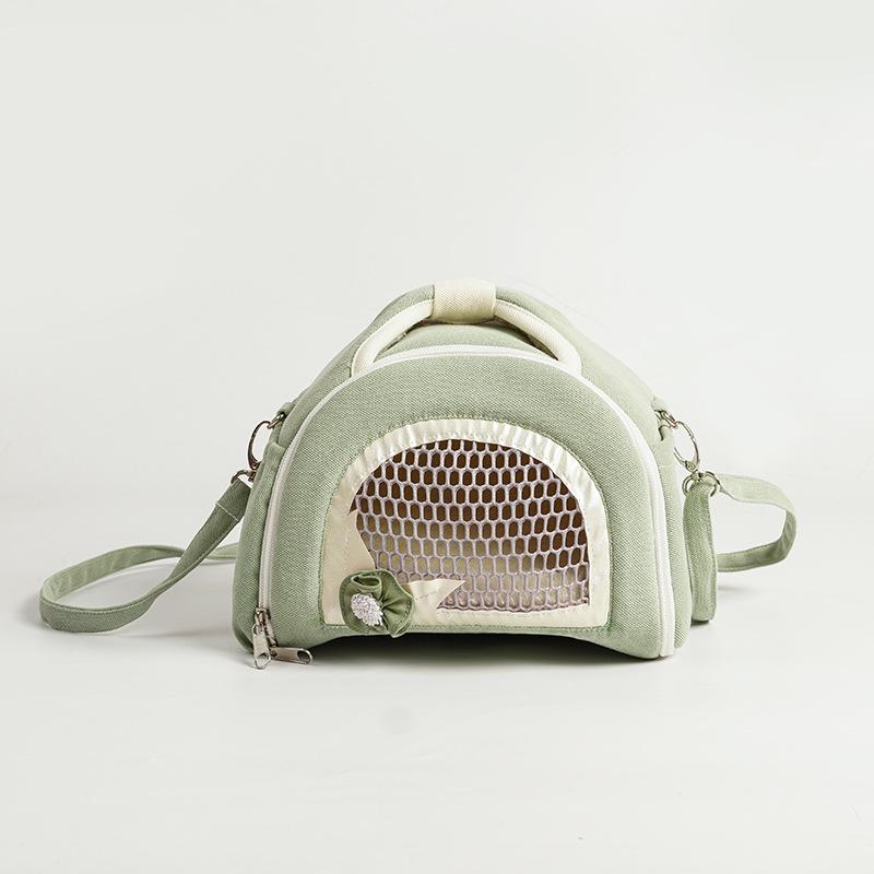 

Летняя сумка для домашних животных, сумка для путешествий с диагональным перекрещиванием, дышащая сумка, портативная и удобная сумка для защиты от потерь для морских свинок и хомяков