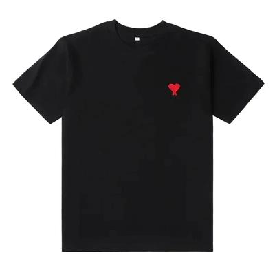 2025 Summer Men Women T Shirt Fashion  Tee Heart Print Short Sleeve Brand Tshirt Top Luxury Kid T-shirt Clothes