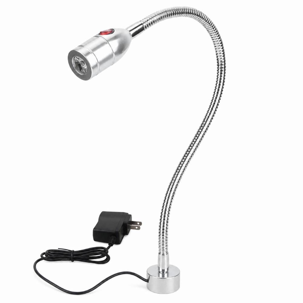 Flexible Gooseneck LED Desk Light Magnetic Base Work Light High Brightness Work Desk Light Grill