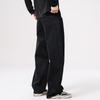 Schwarze High Street Hip-Hop Jeans Herren Amerikanische Lockere Gerade Säbel Weitbeinige Hosen