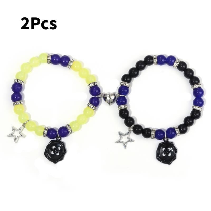 The Secret Coraline Door Bracelet Cute Cartoon Button Dragonfly Girl Accessory