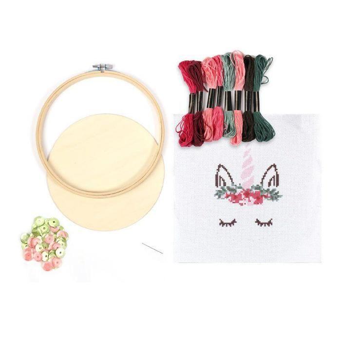 Sada vyšívacího rámečku Jednorožec