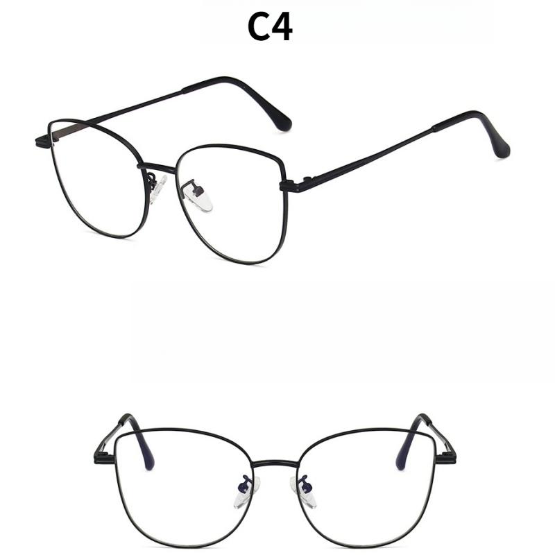 Damenbrille, Katzenaugen-Metallbrille.