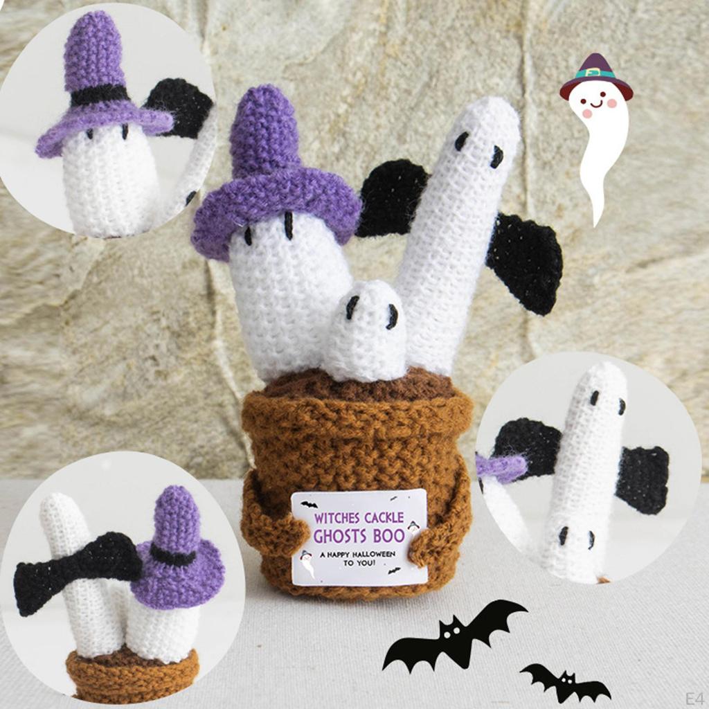 Halloween Emotional Support Wool Ornament Cute Multifunctional Accessories for Women Men 6x16cm