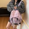 Schoolbag Popular Korean Niche Casual Backpack Cloth Bag 1011 New Trendy Versatile Women's Bag Going Out Shopping Small Backpack